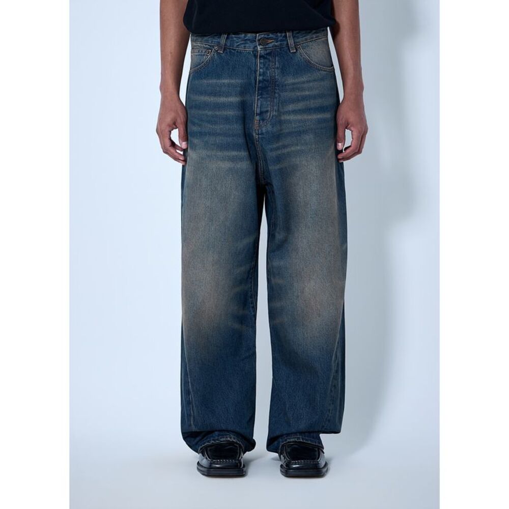 Vetements Men Wide-Leg Denim Trousers